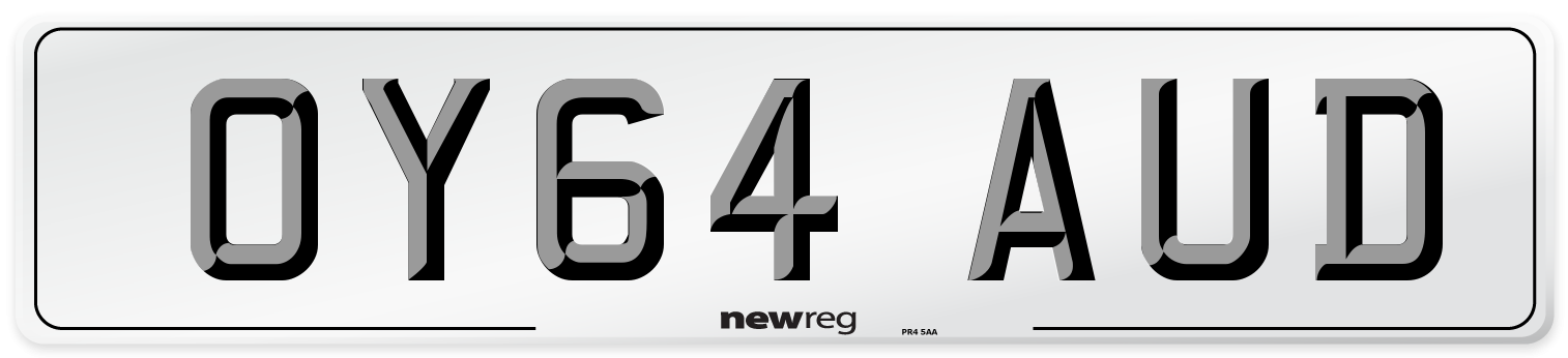 OY64 AUD Number Plate from New Reg